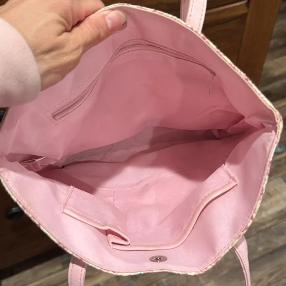 Longaberger breast cancer bow ribbon hope purse bag - Picture 5 of 5